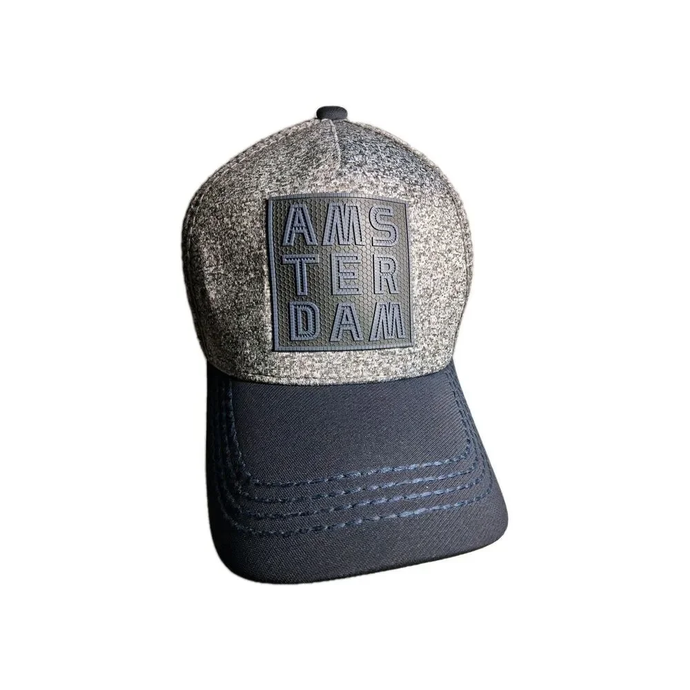 Robin Ruth Men's‎ Amsterdam Hat Gray/Navy Blue Snapback Travel Vacation
